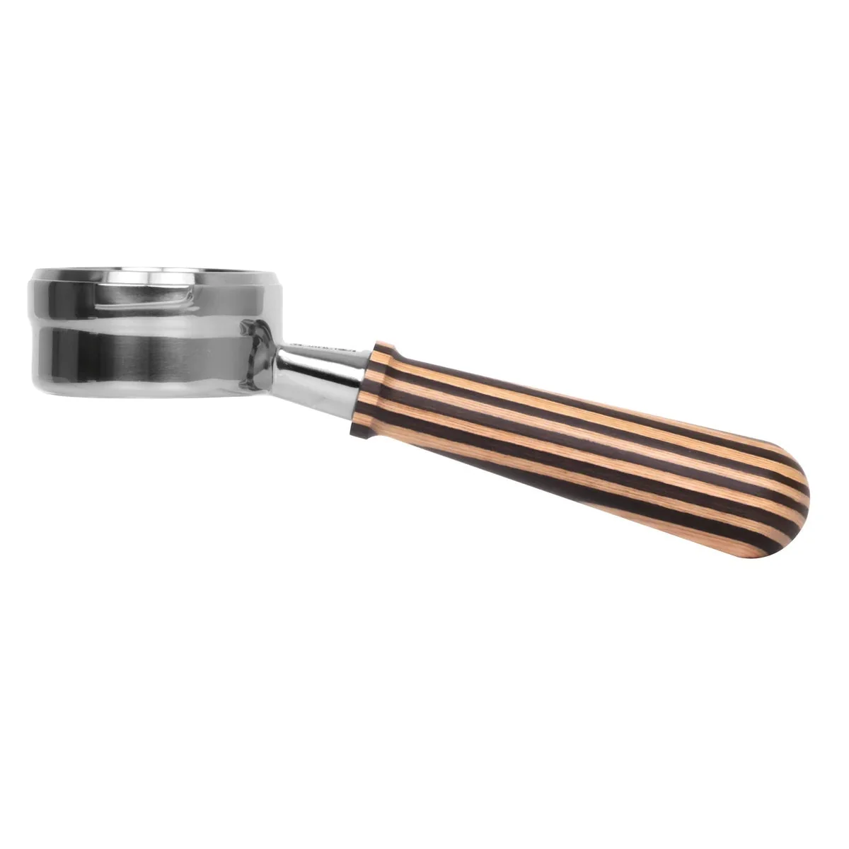 Pesado Stainless Steel Bottomless Hybrid Portafilter (6.0mm) - Oak Look - Image 19