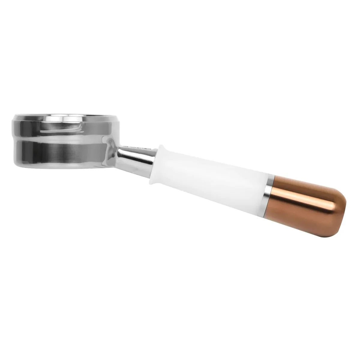 Pesado Stainless Steel Bottomless Hybrid Portafilter (6.0mm) - Oak Look - Image 10
