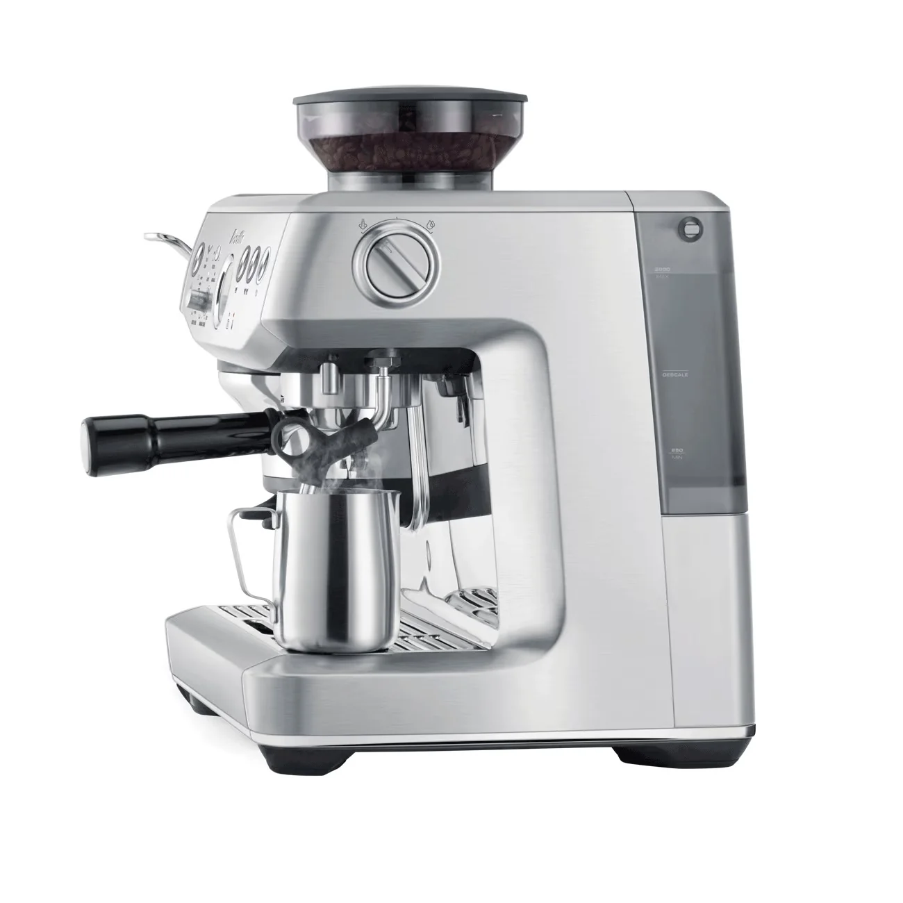 Breville Barista Express Impress Espresso Machine - Sea Salt - Image 3
