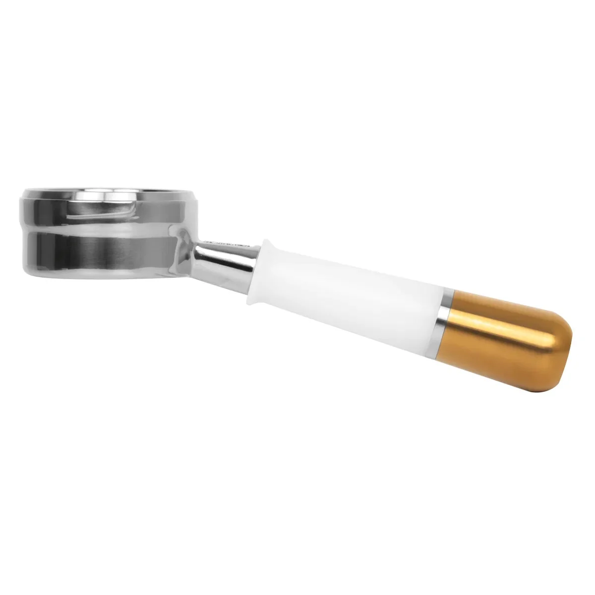 Pesado Stainless Steel Bottomless Hybrid Portafilter (6.0mm) - Oak Look - Image 11