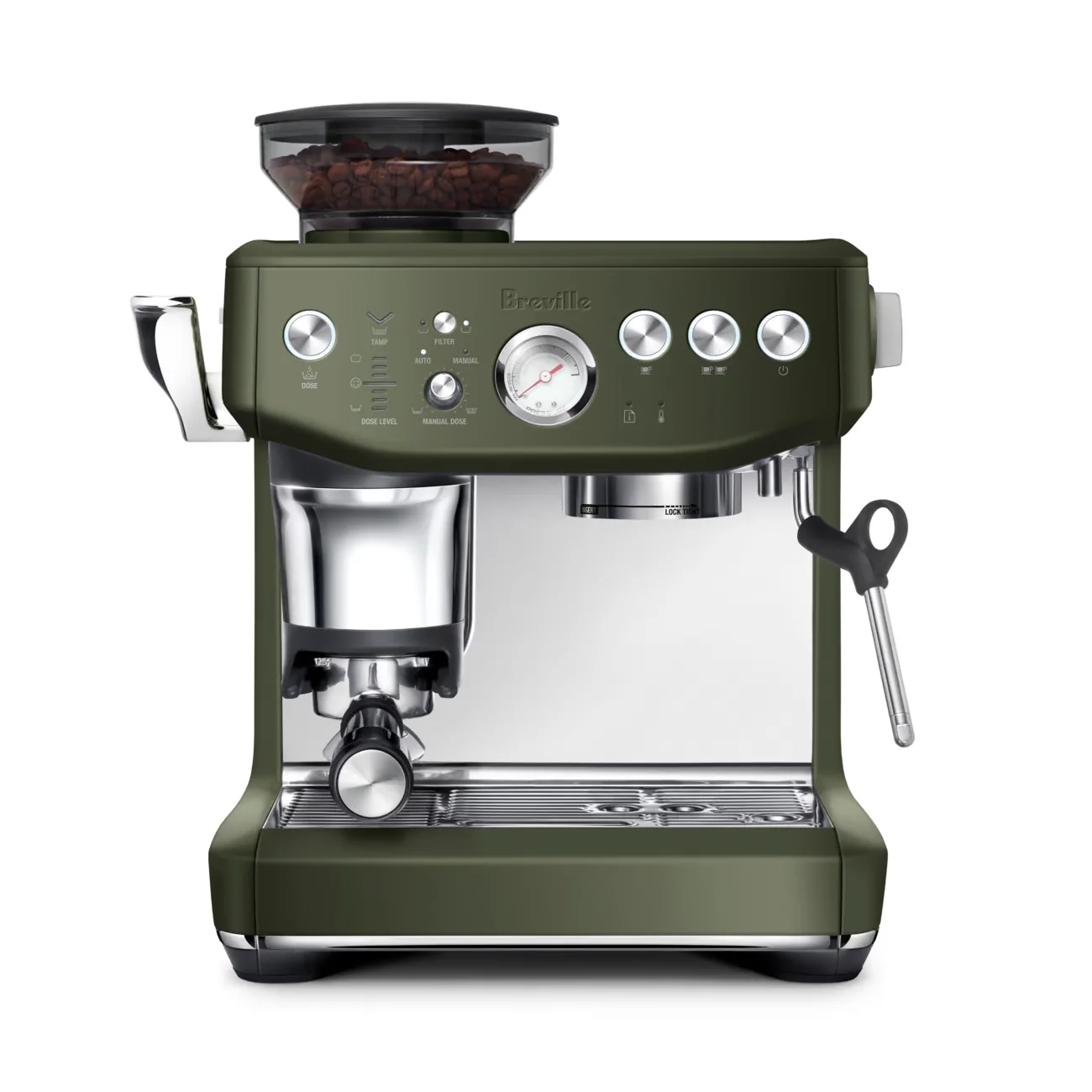 Breville Barista Express Impress Espresso Machine - Sea Salt - Image 10