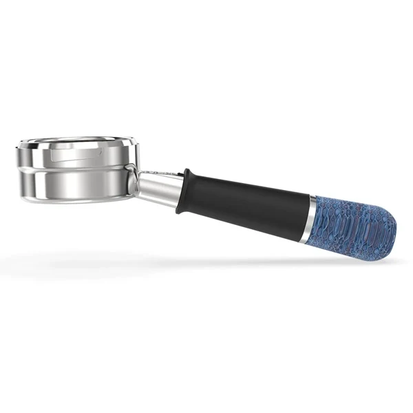 Pesado Stainless Steel Bottomless Hybrid Portafilter (6.0mm) - Oak Look - Image 8