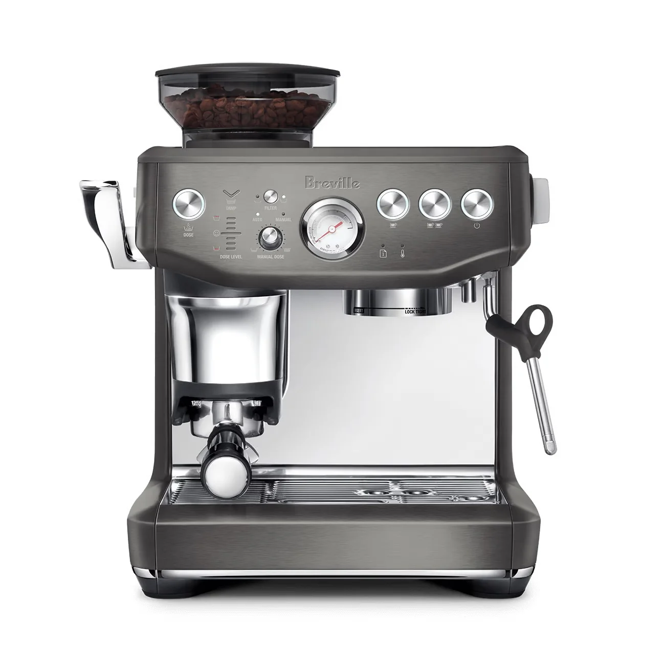 Breville Barista Express Impress Espresso Machine - Sea Salt - Image 9