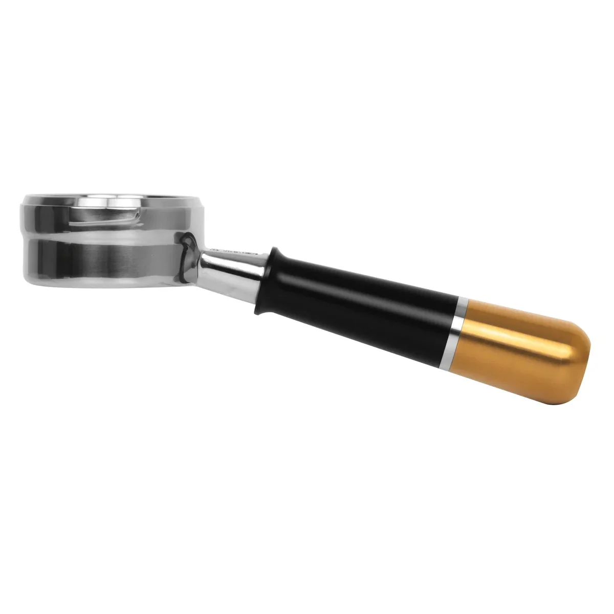 Pesado Stainless Steel Bottomless Hybrid Portafilter (6.0mm) - Oak Look - Image 4