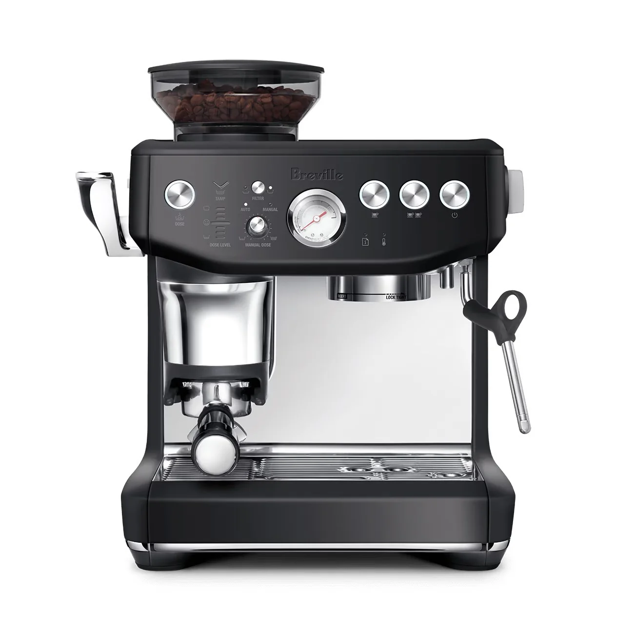 Breville Barista Express Impress Espresso Machine - Sea Salt - Image 6