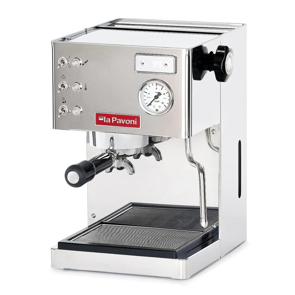 La Pavoni New Casabar PID Espresso Machine - Stainless Steel